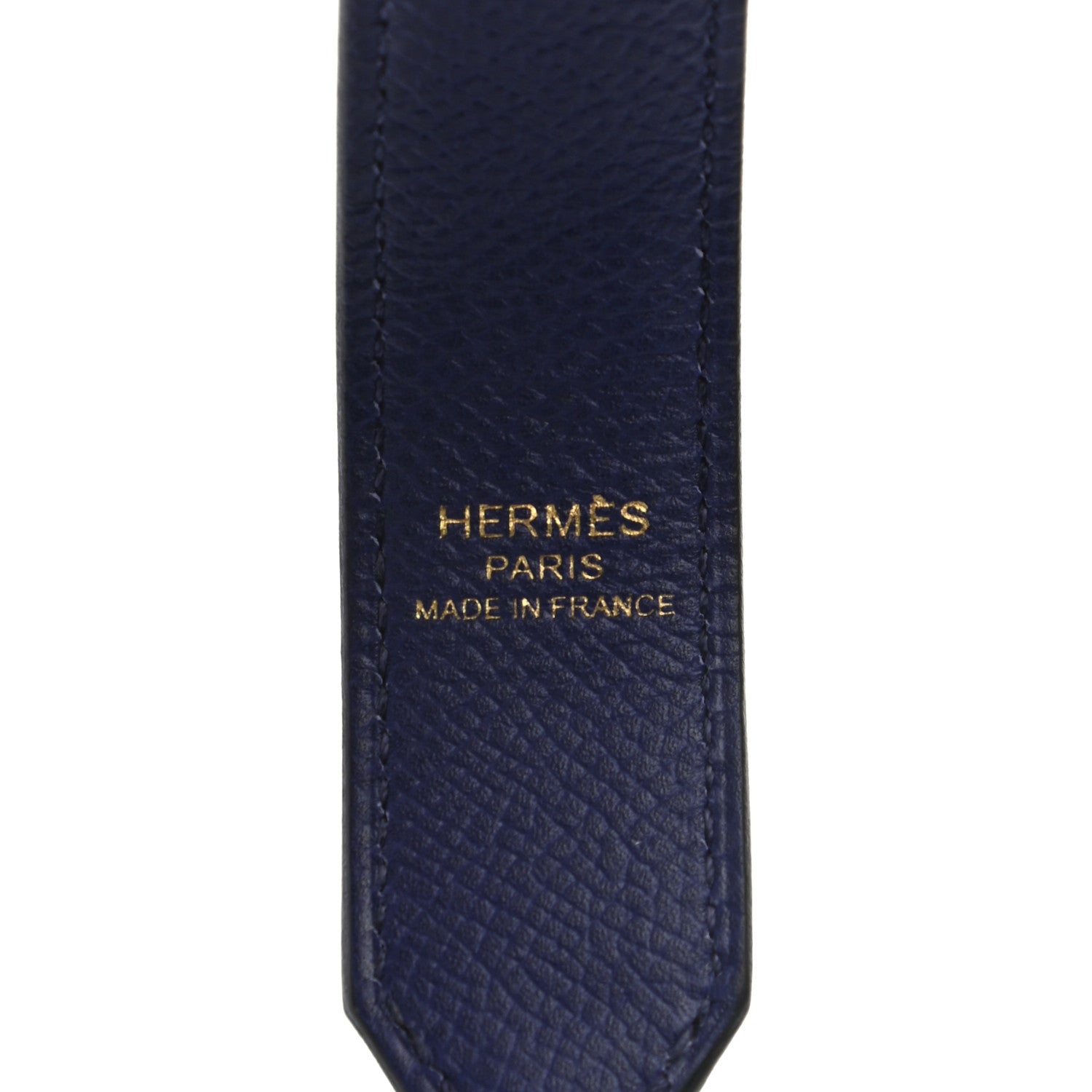 Hermes Epsom 25mm Tressage Shoulder Strap Bleu Indigo Noir Terre Battue 3 of 4