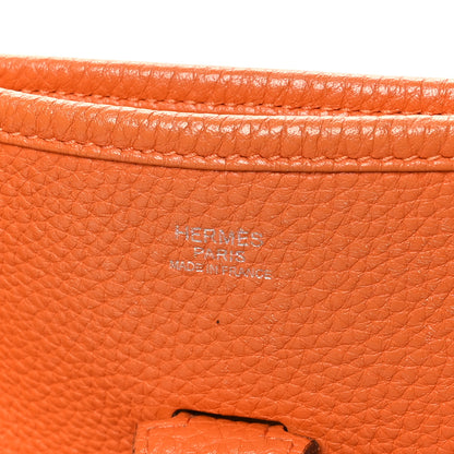 Hermes Taurillon Clemence Evelyne III GM Orange 6 of 10