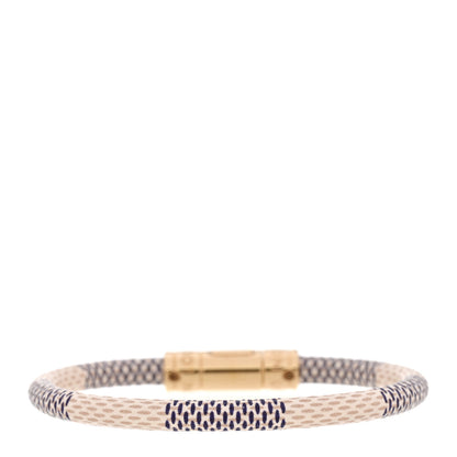 Louis Vuitton Damier Azur Keep It Bracelet 19 3 of 5