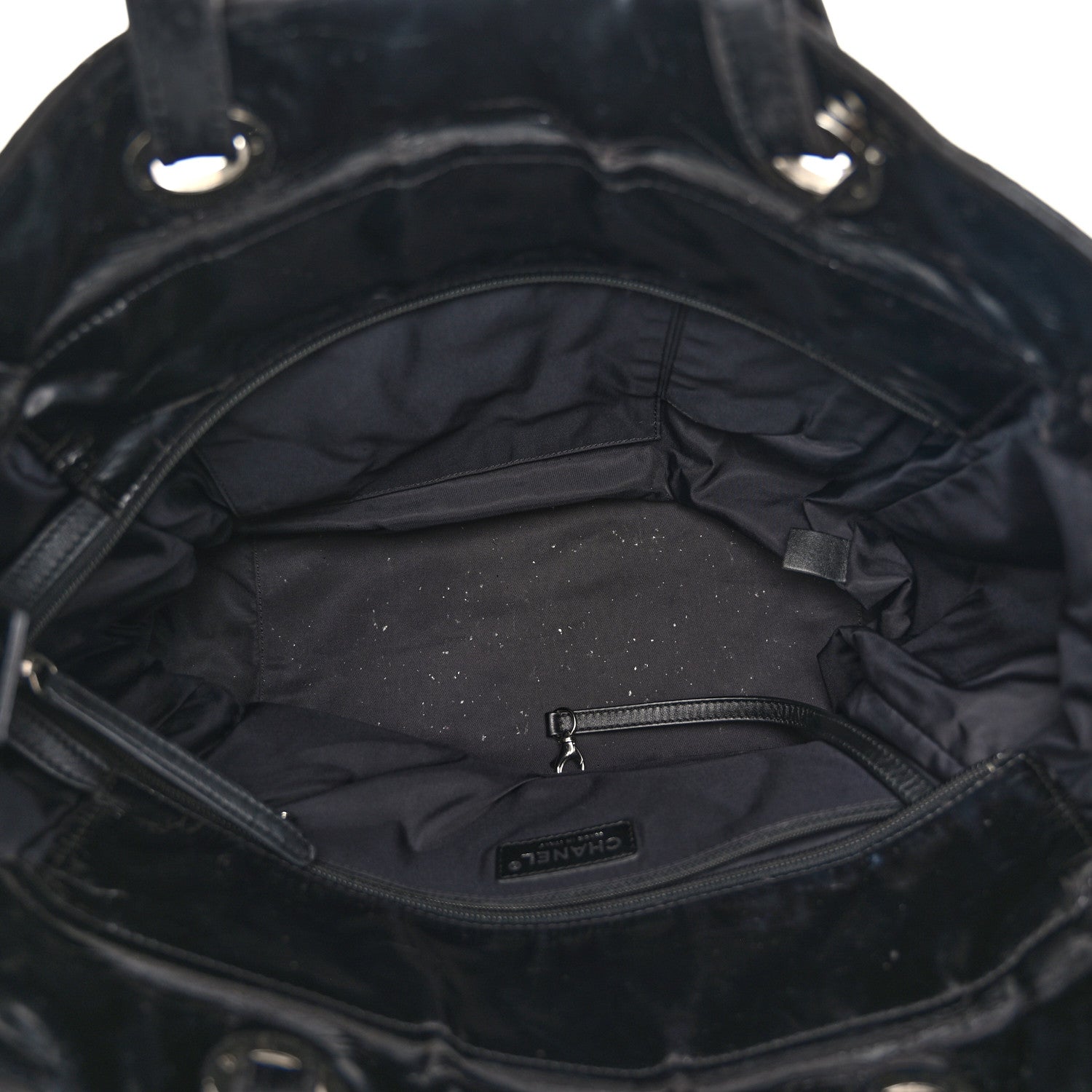 Chanel Vinyl Quilted Large Paris Biarritz Tote Black 5 of 13