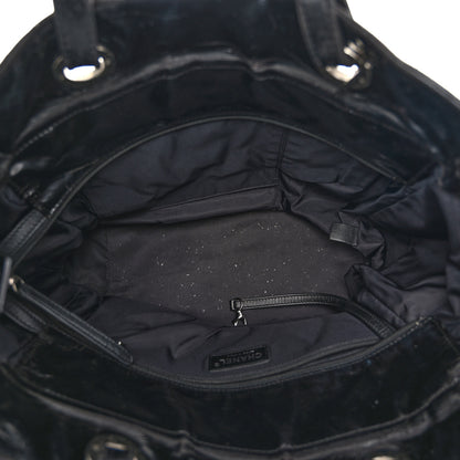 Chanel Vinyl Quilted Large Paris Biarritz Tote Black 5 of 13