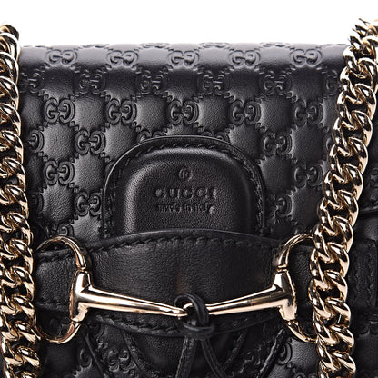 Gucci Microguccissima Mini Emily Shoulder Bag Black 10 of 12