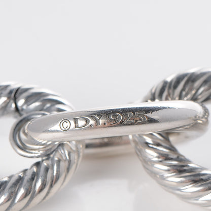 David Yurman Sterling Silver 18K Yellow Gold 19mm Extra Large Oval Link Bracelet 6 of 7