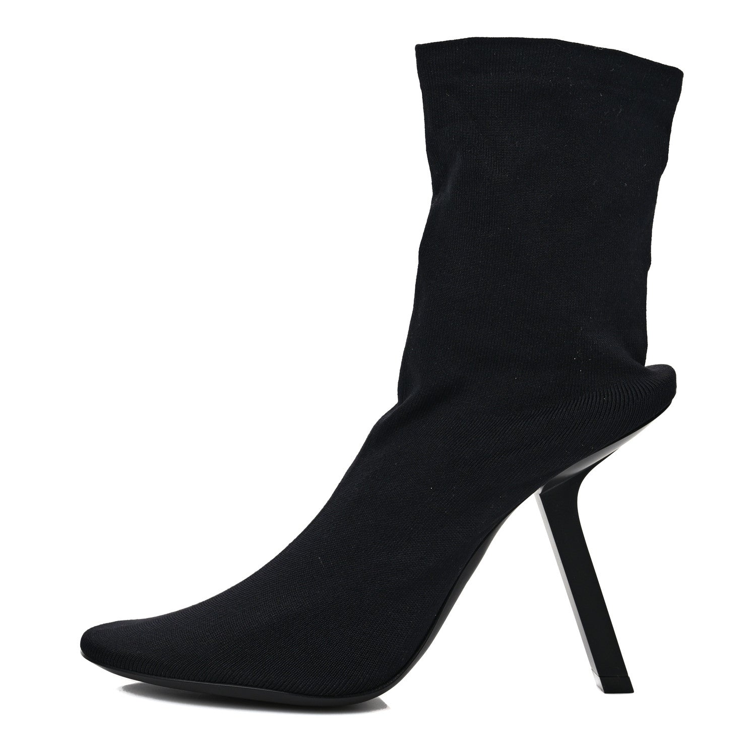 Balenciaga Stretch Tight Fabric Tight 110mm Booties 38 Black 1 of 9