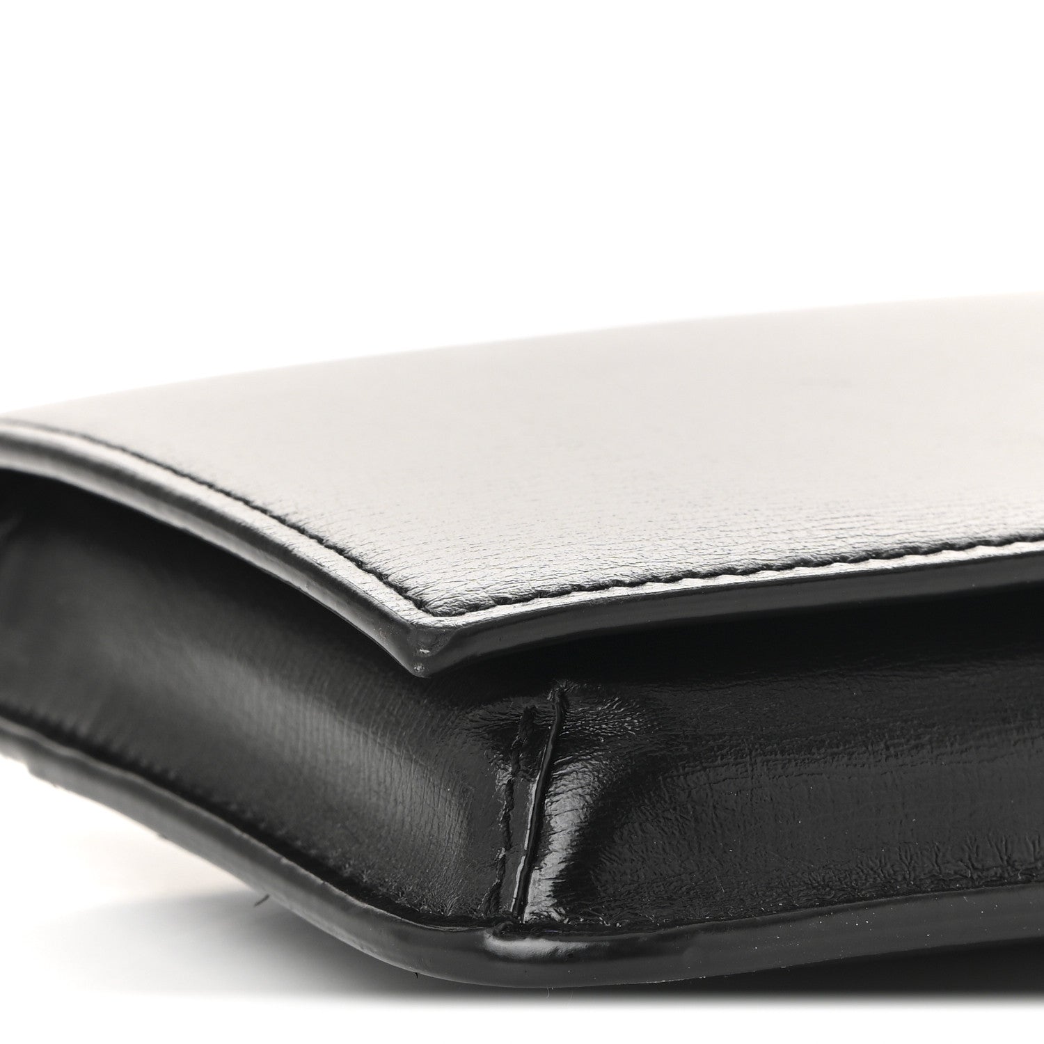 Saint Laurent Smooth Calfskin Monogram Phone Holder Crossbody Black 9 of 11