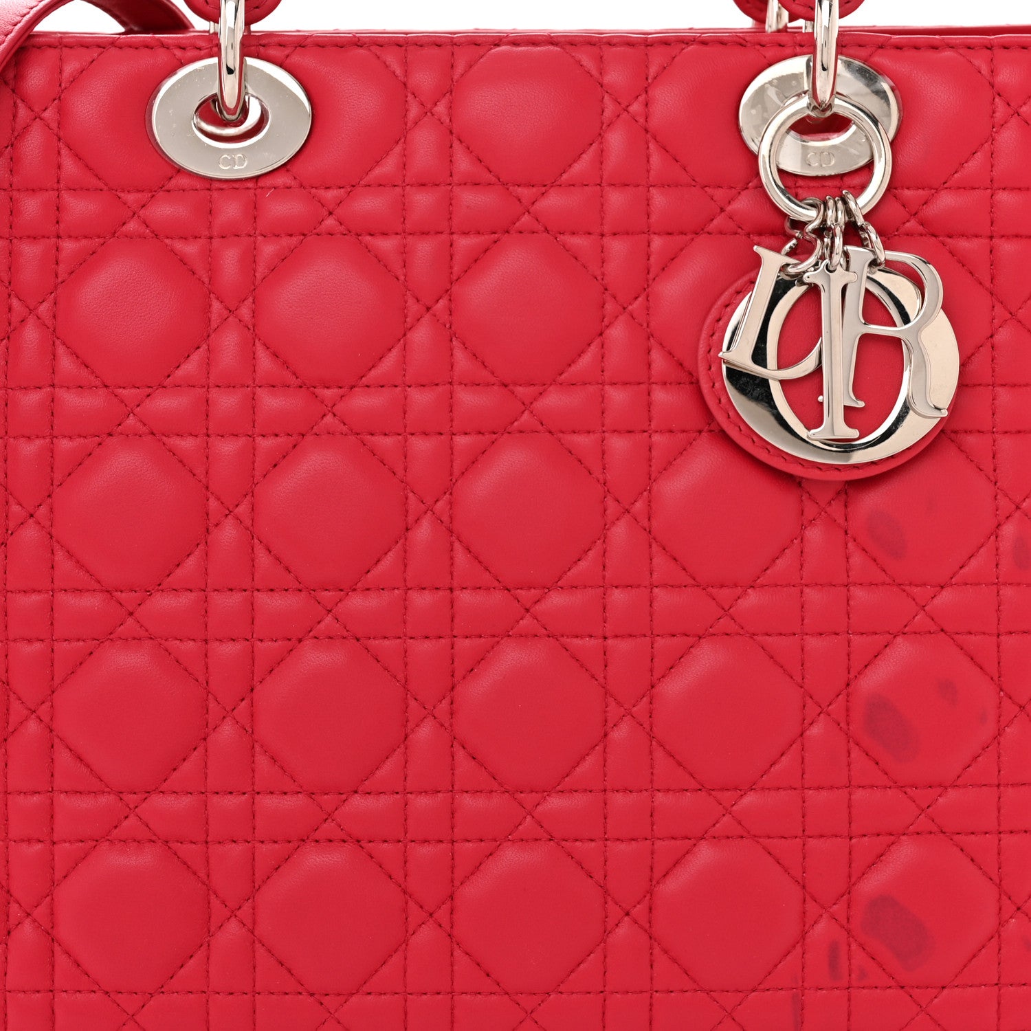 Christian Dior Lambskin Cannage Large Lady Dior Pink 8 of 12