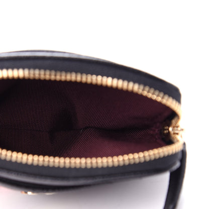 Chanel Caviar Quilted Zip Card Holder Wallet Black 5 of 7