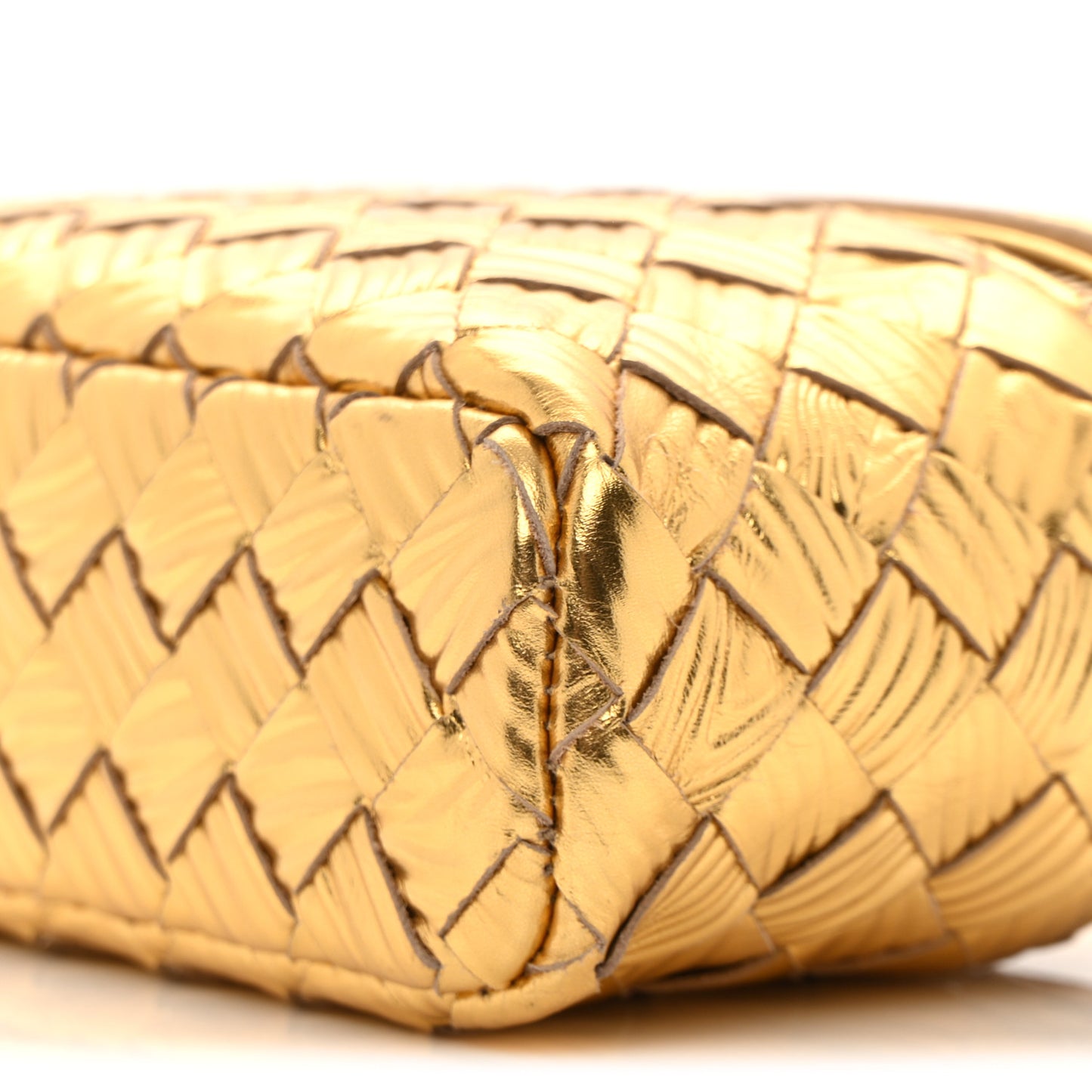 Metallic Intreccio Millefili Bang Bang Vanity Case Gold