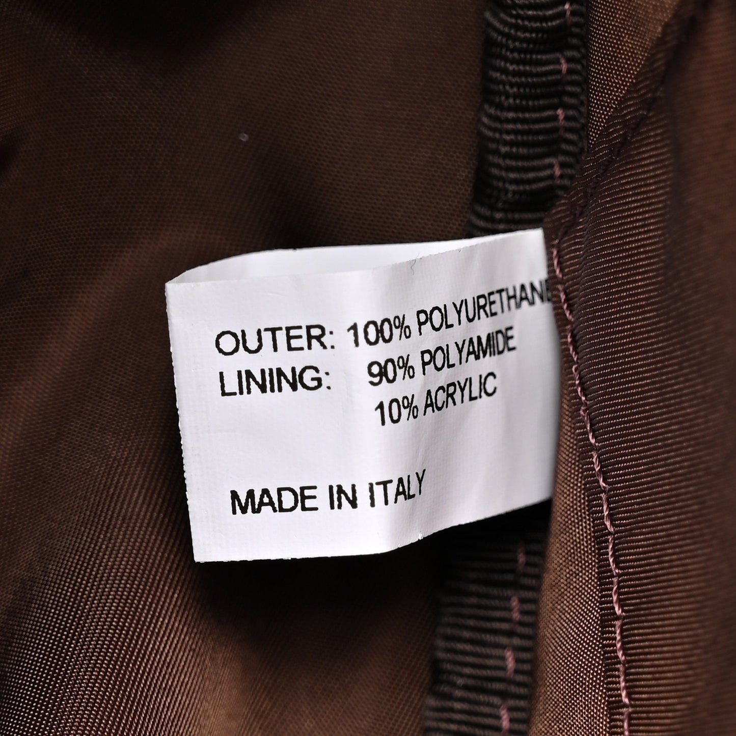 Vegan Leather Round Circle Bag Chocolate