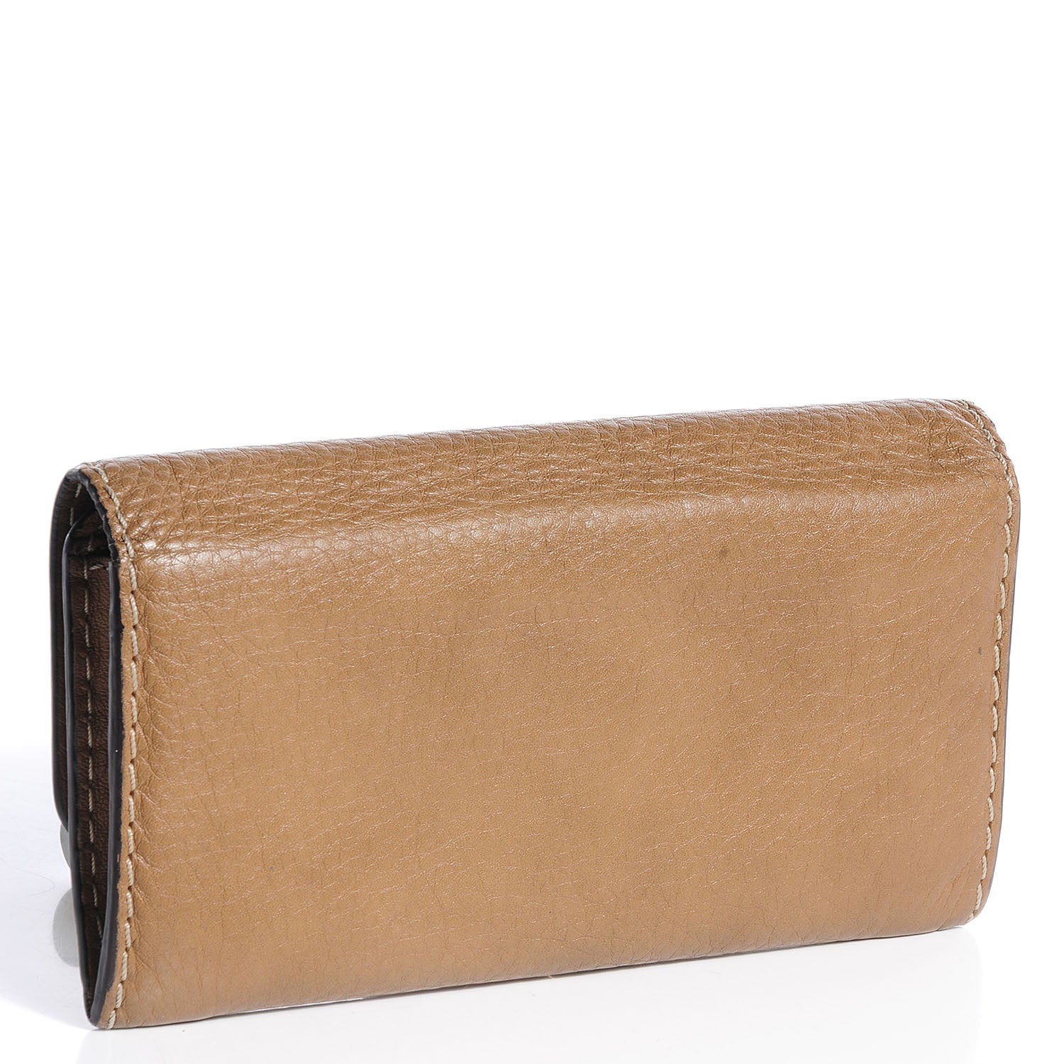 Chloe Calfskin Marcie Continental Flap Wallet Nut 3 of 8