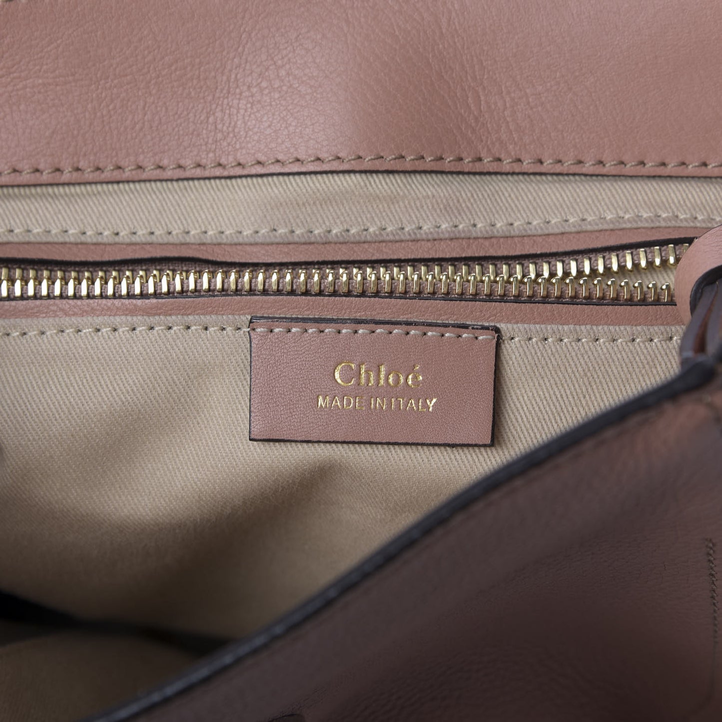 Suede Calfskin Small Faye Backpack Nougat