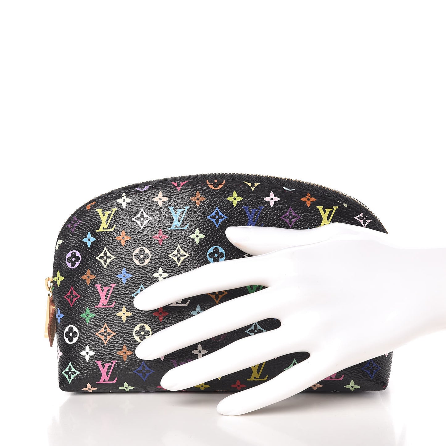 Monogram Multicolor Cosmetic Pouch Black Grenade