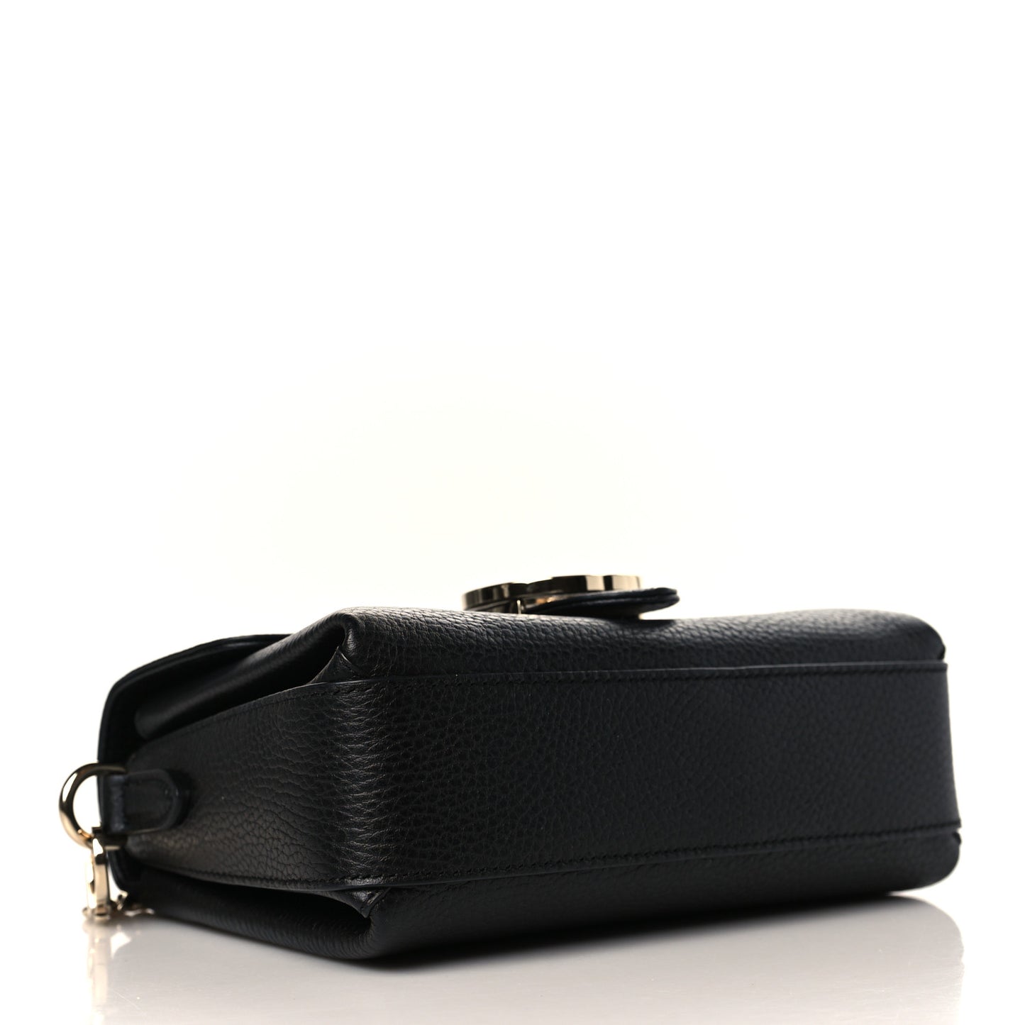 Dollar Calfskin Interlocking G Crossbody Bag Black