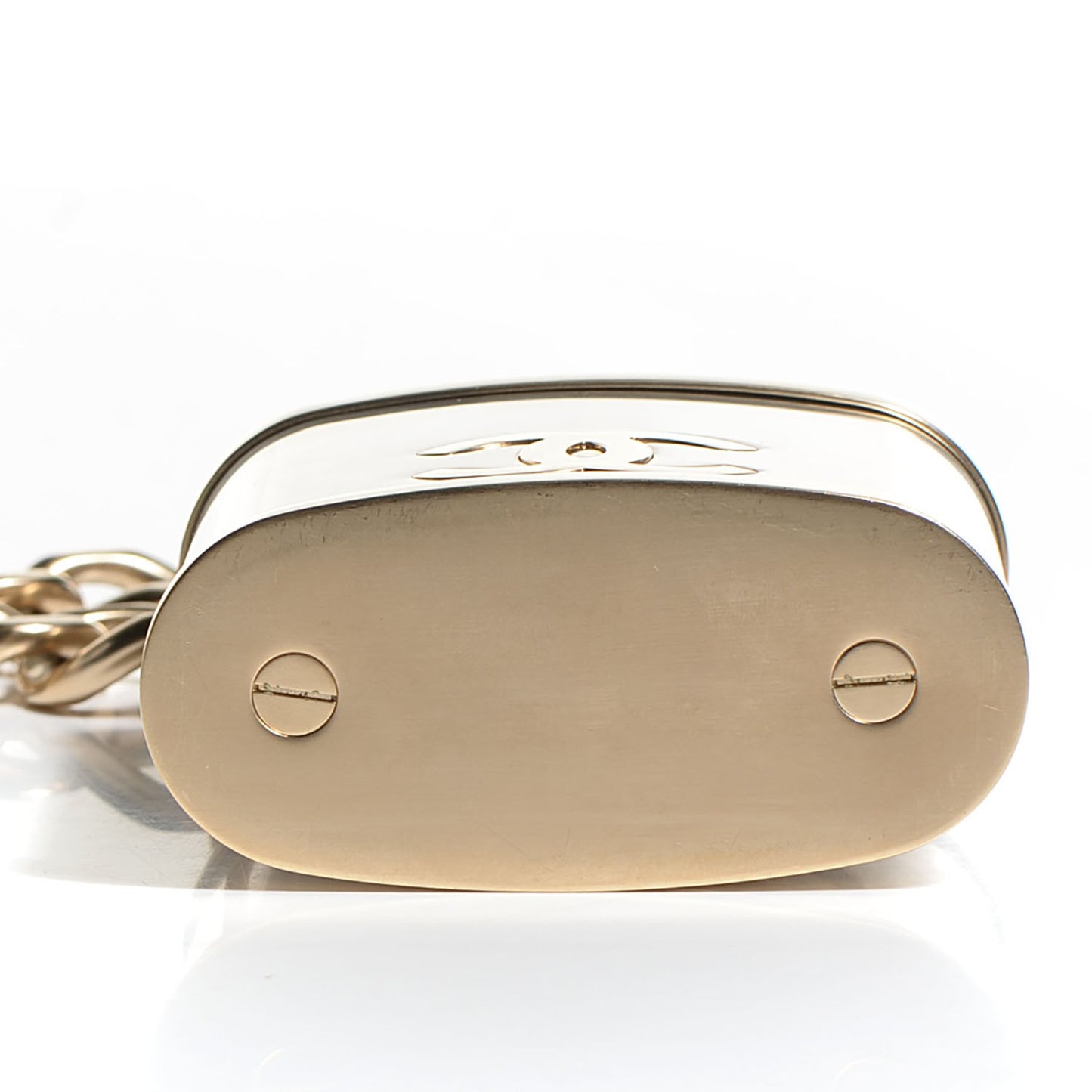 CC Oversized Padlock Necklace Gold Silver