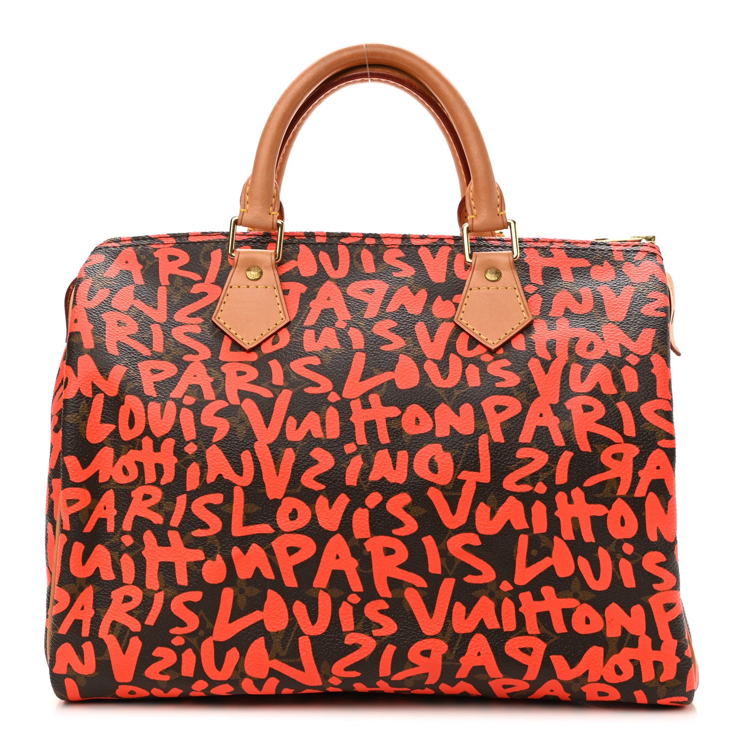 Louis Vuitton Monogram Graffiti Speedy 30 Orange 1 of 11