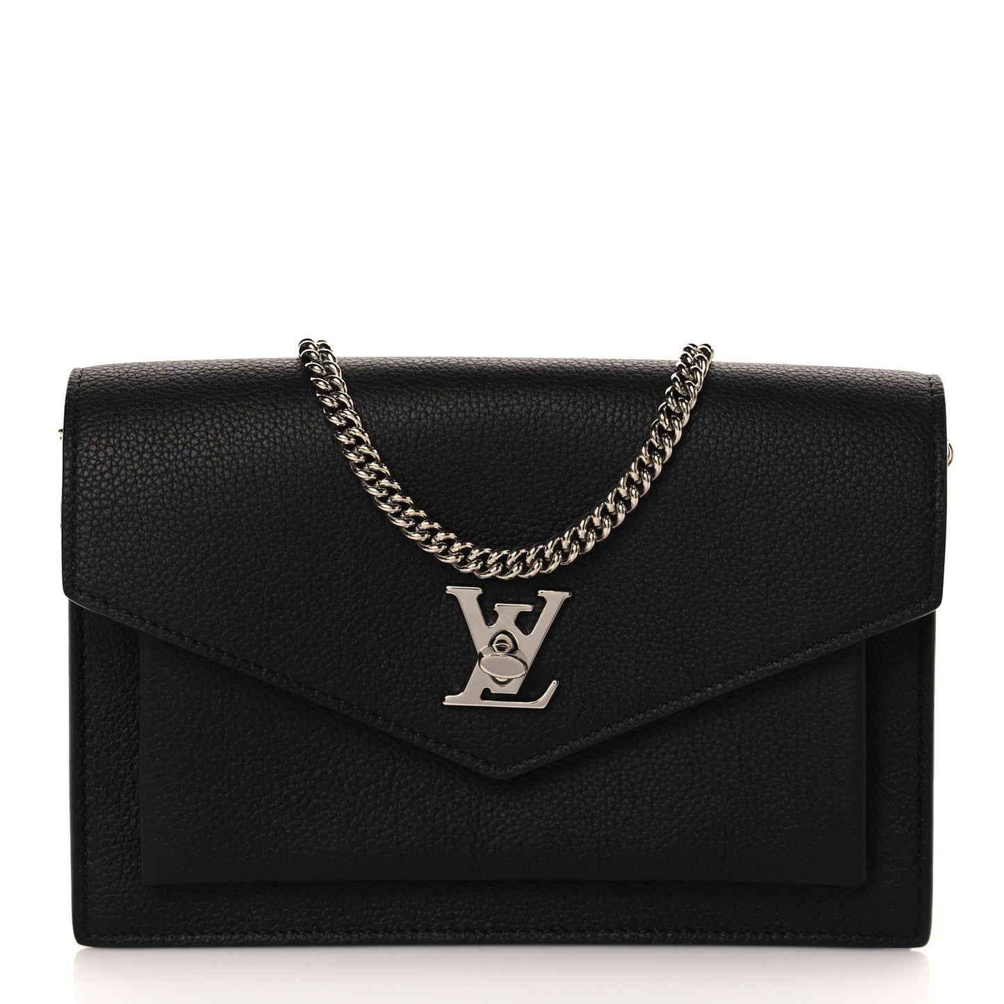Soft Calfskin My Lockme Chain Pochette Black