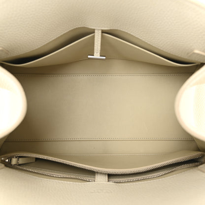 The Row Matte Grained Calfskin Margaux Shoulder 12 White 5 of 9