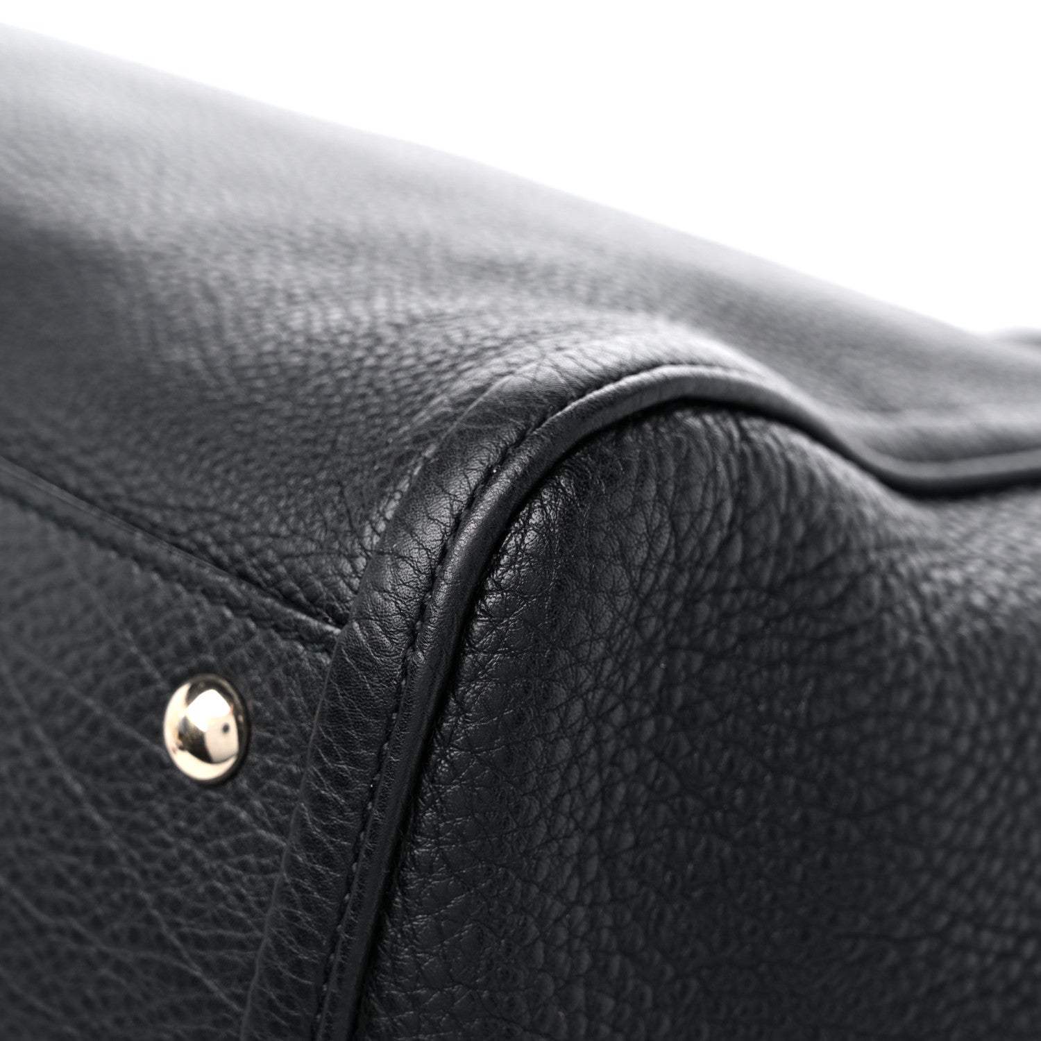 Gucci Pebbled Calfskin Medium Soho Shoulder Bag Black 11 of 18