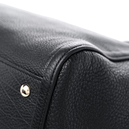 Gucci Pebbled Calfskin Medium Soho Shoulder Bag Black 11 of 18
