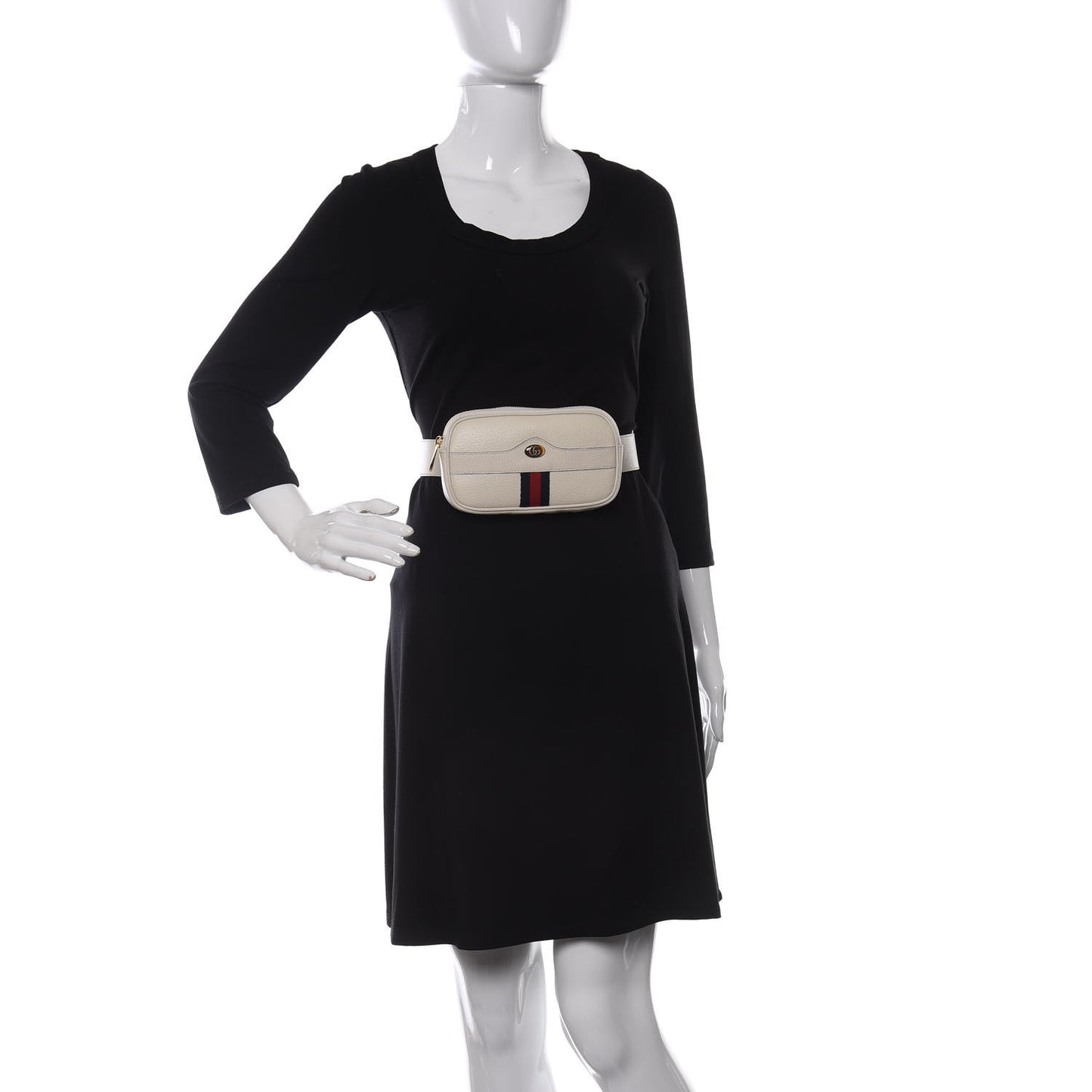 Grained Calfskin Ophidia Belted iPhone Case 95 38 White