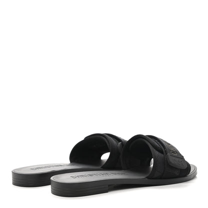 Christian Dior Technical Stretch Fabric Camouflage Dio(r)evolution Slide Sandals 36 Black Military 4 of 8