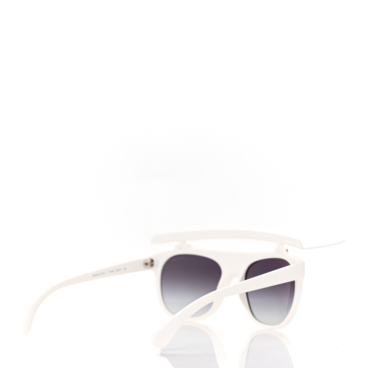 Chanel Acetate Visor Sunglasses 71046 Matte White 4 of 9