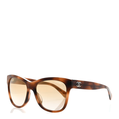 Chanel Acetate Mirrored Runway Square Sunglasses 5380-A Dark Tortoise 1 of 8