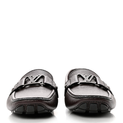 Louis Vuitton Taiga Monte Carlo Moccasin Loafers 8.5 Grizzli 2 of 9
