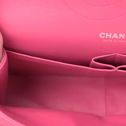 Chanel Iridescent Caviar Quilted Jumbo Double Flap Pink 15 of 16