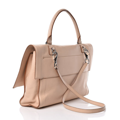 Givenchy Grained Calfskin Medium Shark Lock Satchel Nude 3 of 16