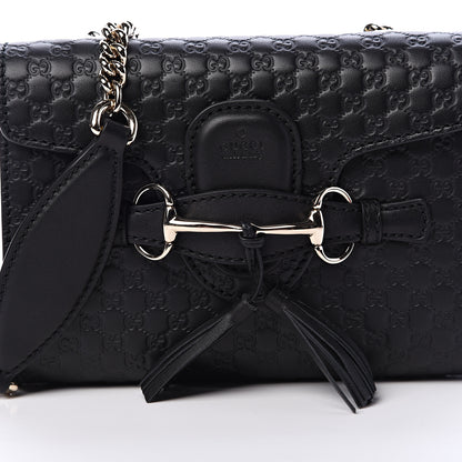 Gucci Microguccissima Mini Emily Shoulder Bag Black 8 of 10