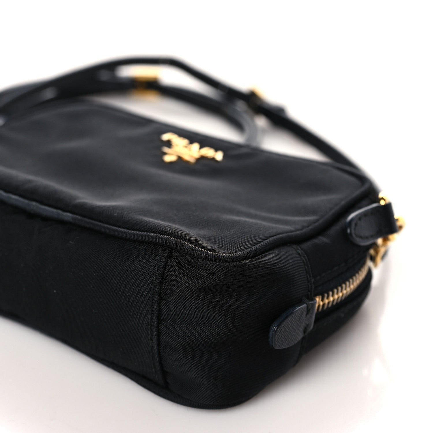 Prada Tessuto Nylon Mini Camera Crossbody Bag Black 9 of 10