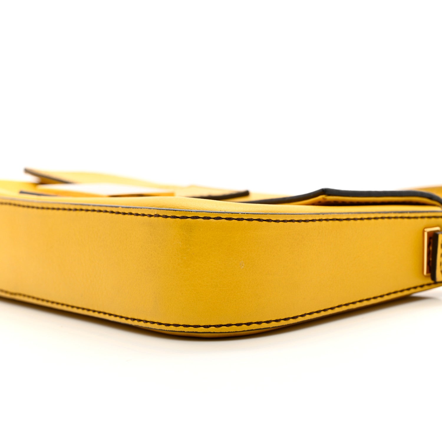 Fendi Vitello Flamingo Enamel Baguette 9 of 9