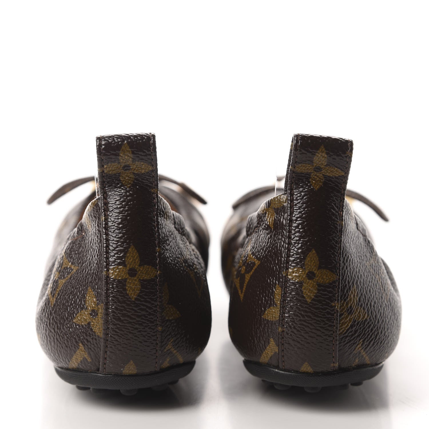 Louis Vuitton Patent Monogram Flirty Ballerina Flats 37 Gold 5 of 9