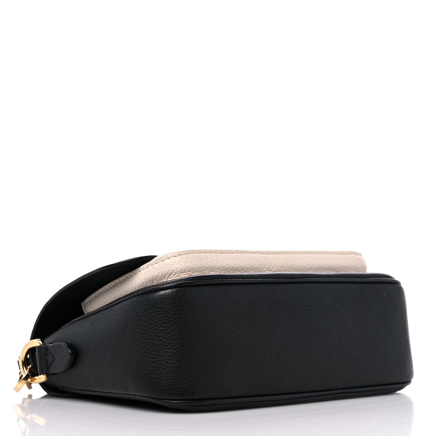Grained Calfskin Lockme Tender Black