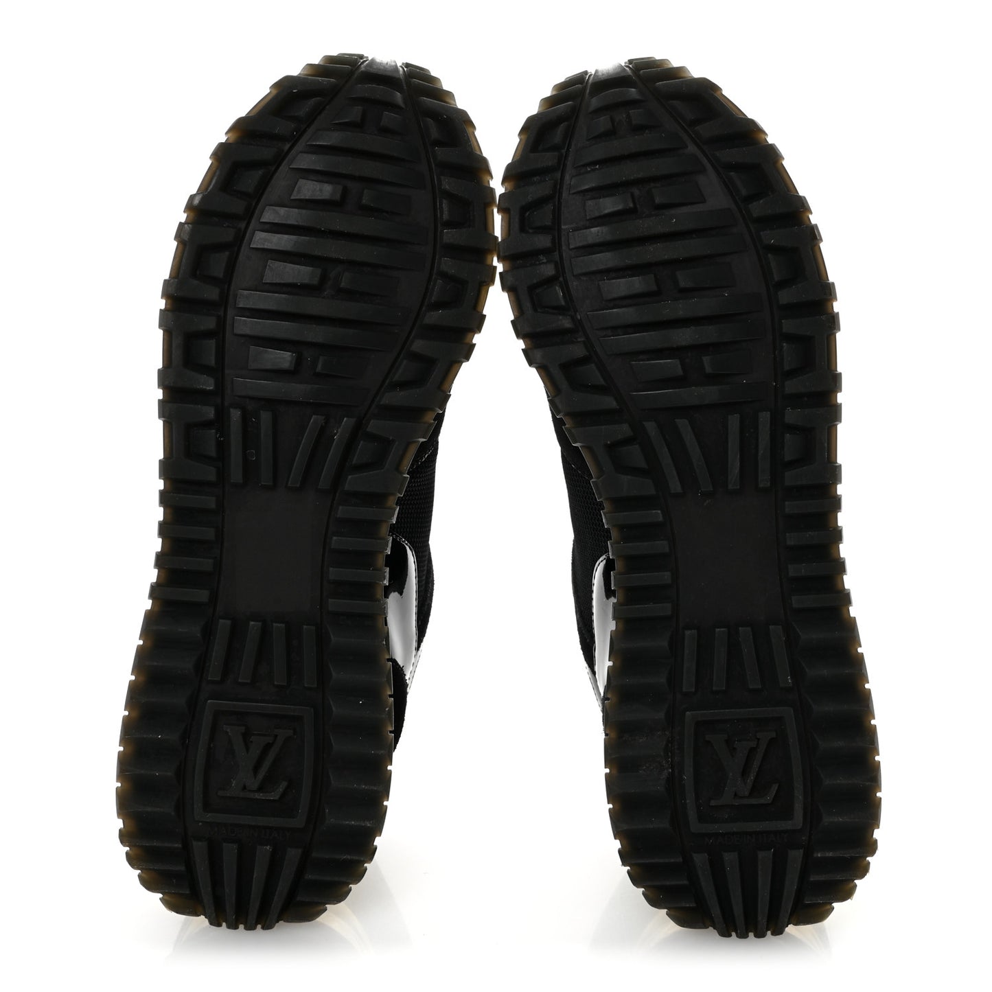 Suede Calfskin Recycled Monogram Nylon Run Away Sneakers 38 Black