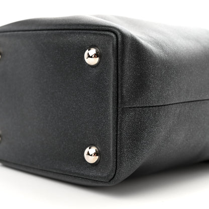 Chanel Metallic Lambskin Quilted CC Vanity With Chain Black 10 of 11