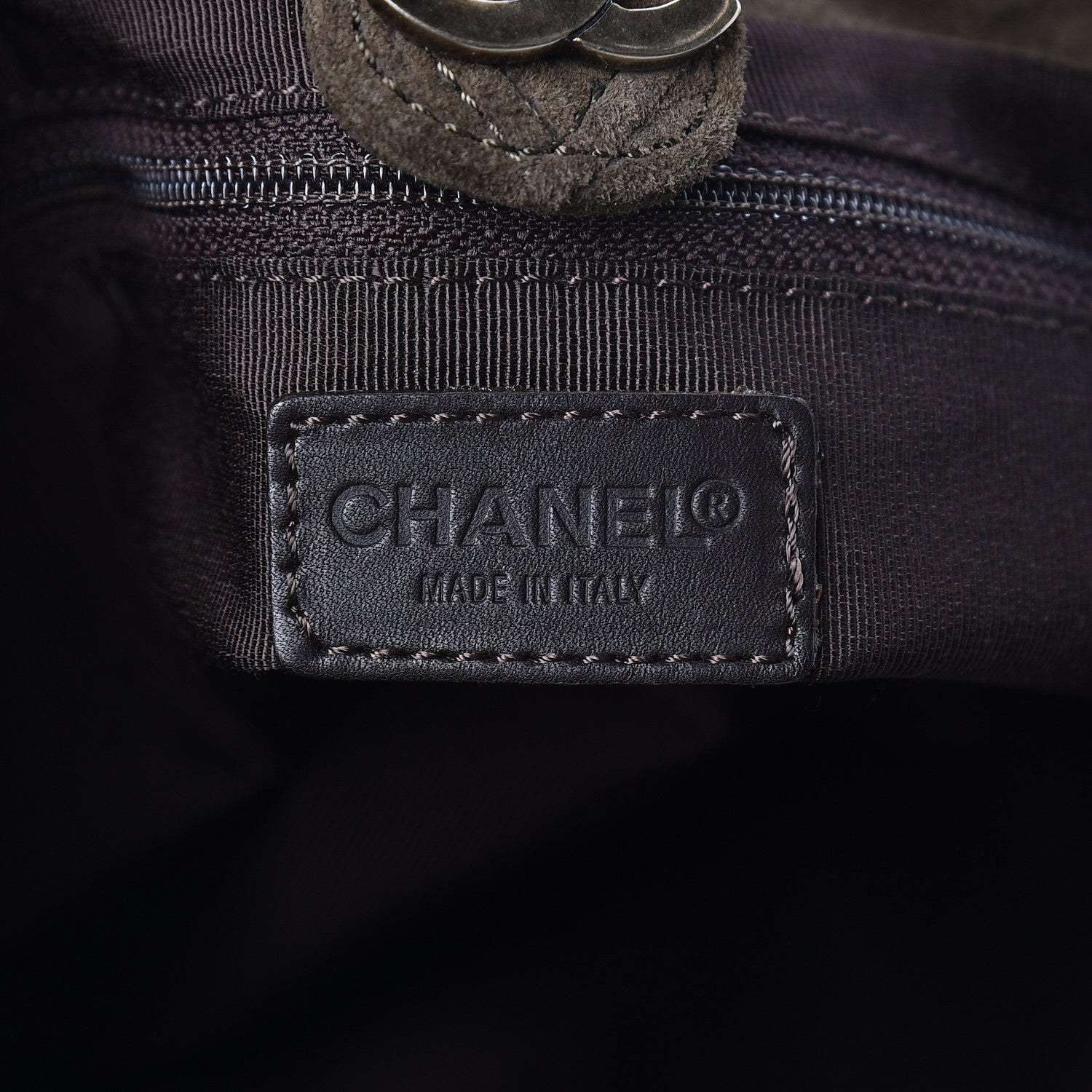 Chanel Suede Stitched Hobo Brown 6 of 11