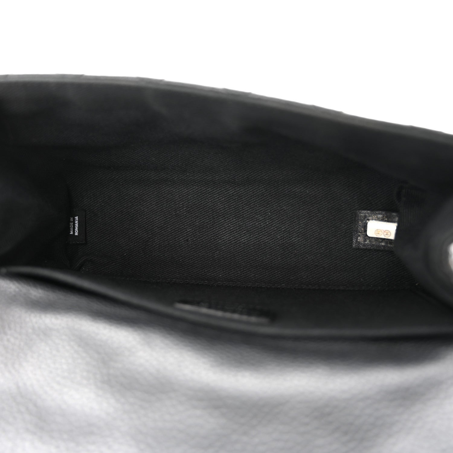 Chanel Grained Calfskin Quilted 2.55 Reissue Flap Belt Bag Clutch Black 5 of 11