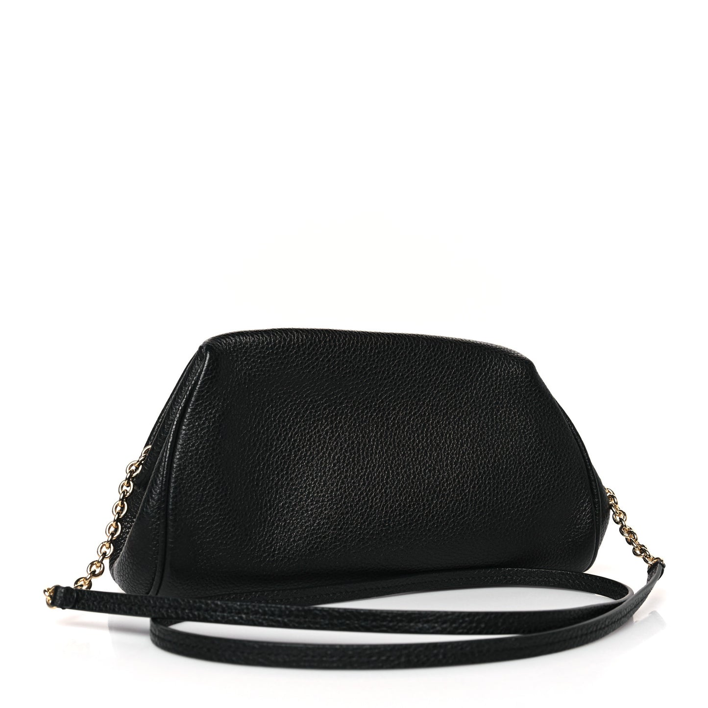 Calfskin Small Gancini Crossbody Black