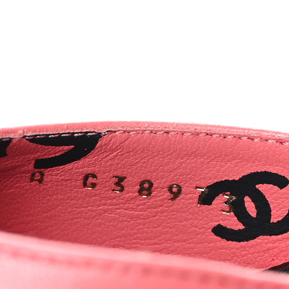 Chanel Printed Lambskin CC Sandals 36.5 Pink Black 6 of 8