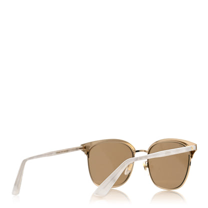 Gucci Round Metal Sunglasses GG0244S Gold 3 of 7