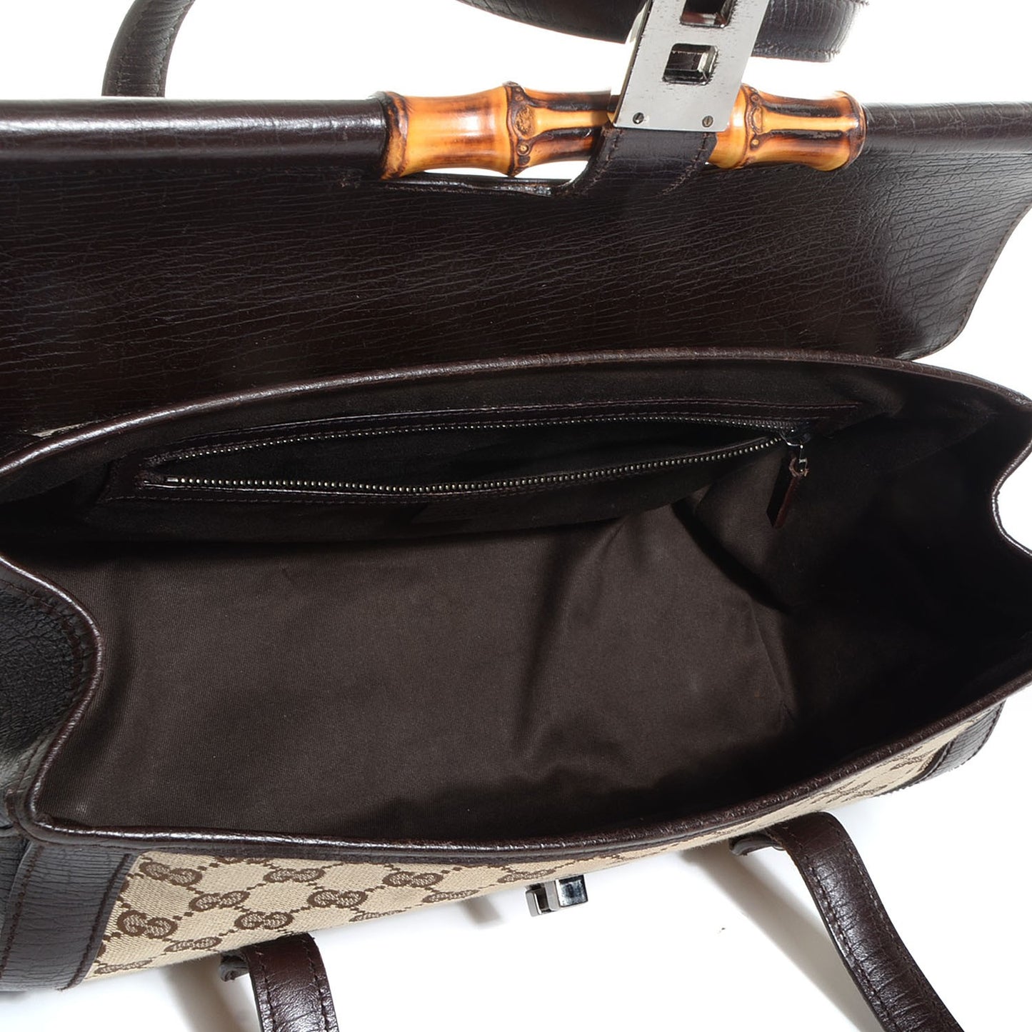 Monogram Bamboo Bullet Handbag Brown