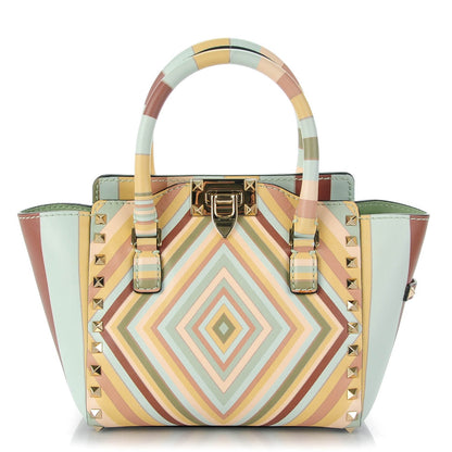 Valentino Garavani Vitello Native Couture 1975 Mini Rockstud Double Handle Tote Multicolor 1 of 7