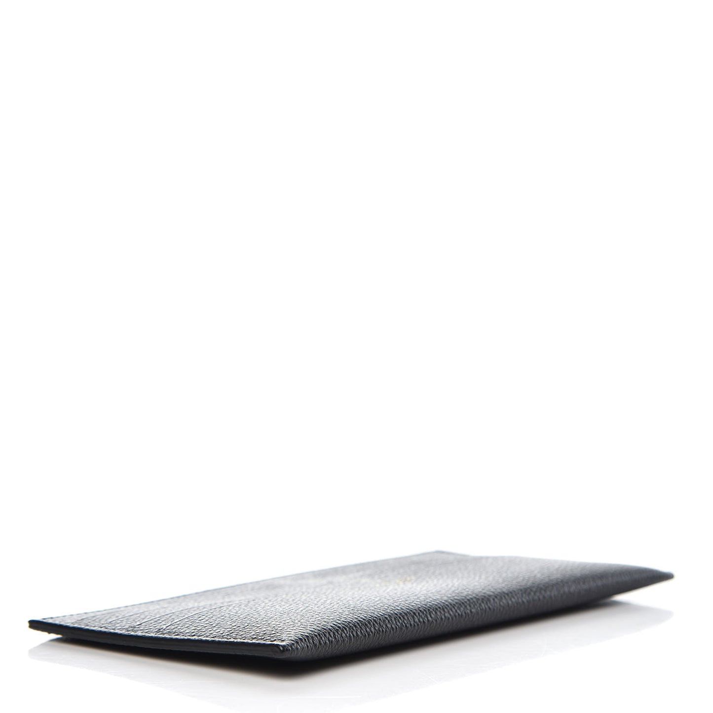 Calfskin Felicie Chain Wallet Card Holder Insert Black