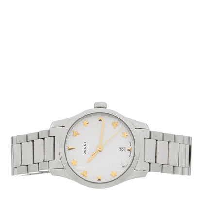 Gucci Stainless Steel 27mm G-Timeless Charm Quartz Watch 2 of 4
