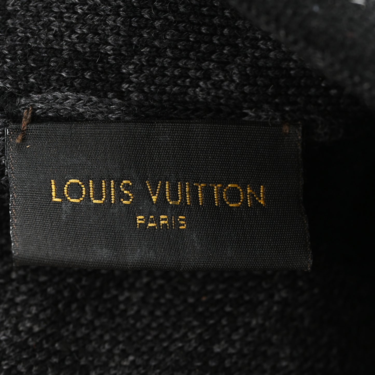 Wool Bonnet Petit Damier Graphite Beanie Hat