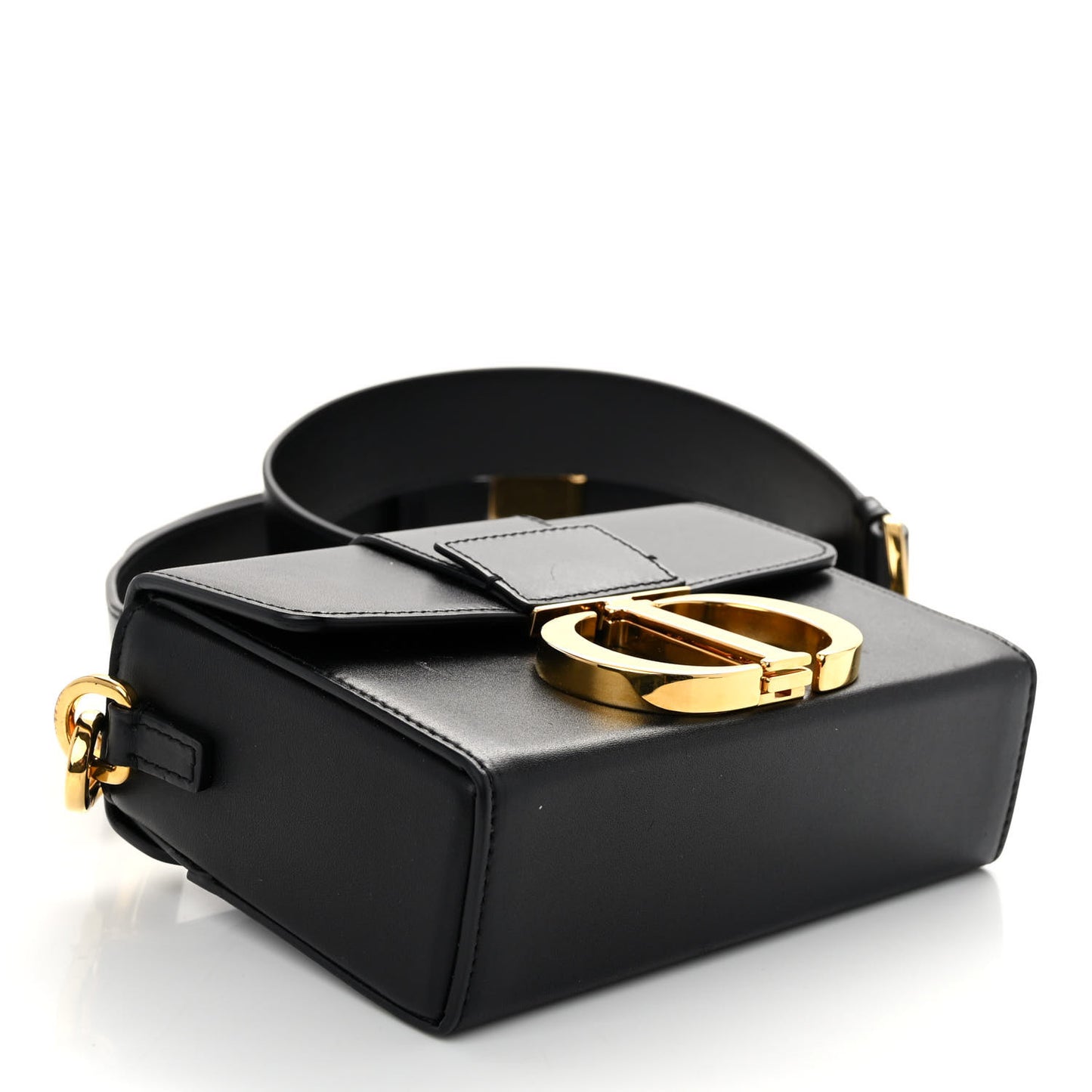 Box Calfskin 30 Montaigne Box Bag Black