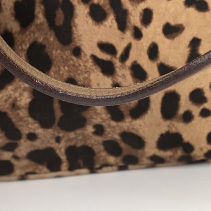Dolce & Gabbana Canvas Leopard Print Calfskin Animalier Tote Beige 13 of 17