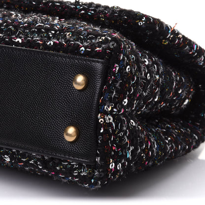Chanel Tweed Sequin Mini Coco Handle Flap Black 8 of 11